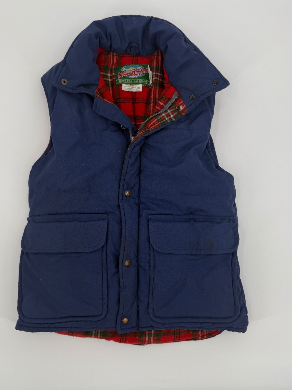 VTG Rare Wool Natural Comforts REI Co-op Puffer Vest Gorpcore Hiking Women XS
